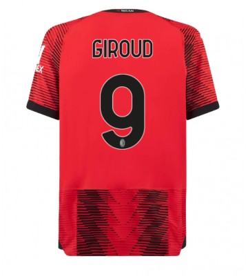 AC Milan Olivier Giroud #9 Hemmatröja 2023-24 Kortärmad